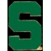 U MICHIGAN STATE SPARTANS S LOGO PIN