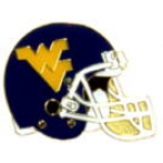 U WEST VIRGINIA MOUNTAINEERS FOOTBALL HELMET PIN