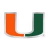 U MIAMI HURRICANES UNIVERSITY OF MIAMI PRIMARY LOGO UM PIN