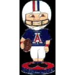 U ARIZONA WILDCATS BOBBLE HEAD PIN UNIVERSITY OF ARIZONA PIN