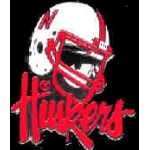 U NEBRASKA CORNHUSKERS HELMET SCRIPT SIL PIN