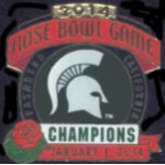 U MICHIGAN STATE SPARTANS 2014 ROSE BOWL CHAMPION PIN