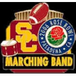 U SOUTHERN CALIFORNIA USC ROSE BOWL 2006 BAND PIN