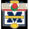 U MICHIGAN WOLVERINES TEAM ROSE BOWL 2007 PIN