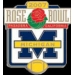 U MICHIGAN WOLVERINES TEAM ROSE BOWL 2007 PIN