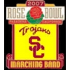 U SOUTHERN CALIFORNIA USC MARCHING BAND ROSE BOWL 2007 PIN