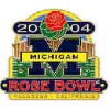 U MICHIGAN TEAM ROSE BOWL 2004 PIN