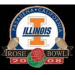 U ILLINOIS ILLINI ROSE BOWL 2008 PIN