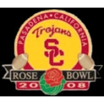 U SOUTHERN CALIFORNIA USC ROSE BOWL 2008 PIN