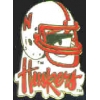 U NEBRASKA CORNHUSKERS HELMET SCRIPT PIN