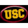 U SOUTHERN CALIFORNIA USC BLACK OVAL PIN