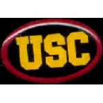 U SOUTHERN CALIFORNIA USC BLACK OVAL PIN