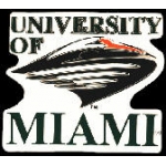 U MIAMI HURRICANES IBIS LOGO PIN