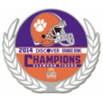 U CLEMSON PIN 2014 ORANGE BOWL CHAMPIONS CLEMSON UNIVERSITY PIN