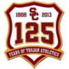 U SOUTHERN CALIFORNIA USC TROJANS PIN 125 YEAR ANNIVERSARY UNIVERSITY OF SOUTHERN CALIFORNIA  PIN