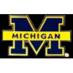 U MICHIGAN WOLVERINES PRIMARY BLUE LOGO PIN