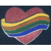 HEART WITH RAINBOW PIN