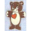 TEDDY BEAR WITH HEART PIN