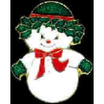 SNOWMAN GIRL CHRISTMAS PIN CHRISTMAS PINS