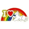 UNICORN PIN RAINBOW HEART PIN