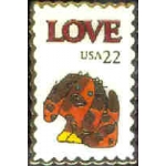 LOVE PUPPY STAMP PIN DX