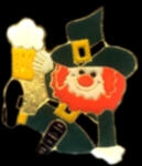 IRISH LEPRECHAUN WITH BEER PIN