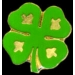 IRISH 4 LEAF CLOVER PIN