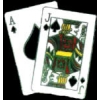 BLACKJACK 21 HAND OF CARDS PIN