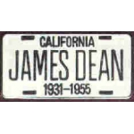 JAMES DEAN LICENSE SILVER PIN