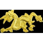 DRAGON ASIAN STYLE GOLD CAST PIN