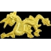 DRAGON ASIAN STYLE GOLD CAST PIN