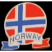 NORWAY FLAG EMBLEM PIN