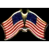 UNITED STATES USA TWIN CROSSED FLAGS PIN