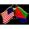 ERITREA FLAG AND USA CROSSED FLAG PIN FRIENDSHIP FLAG PINS