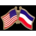 YUGOSLAVIA FLAG AND USA CROSSED FLAG PIN FRIENDSHIP FLAG PINS