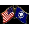 BOY SCOUTS PINS FLAG AND USA CROSSED FLAG PIN FRIENDSHIP PINS