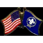 BOY SCOUTS PINS FLAG AND USA CROSSED FLAG PIN FRIENDSHIP PINS