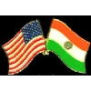 INDIA FLAG AND USA CROSSED FLAG PIN FRIENDSHIP FLAG PINS