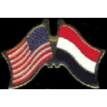 YEMEN FLAG AND USA CROSSED FLAG PIN FRIENDSHIP FLAG PINS