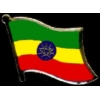 ETHIOPIA PIN COUNTRY FLAG PIN