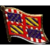 BURGUNDY FRANCE PROVINCE FLAG PIN