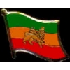 ETHIOPIA WITH LION OLD STYLE PIN COUNTRY FLAG PIN