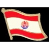 TAHITI PIN FRENCH POLYNESIA COUNTRY FLAG PIN