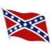 CONFEDERATE REBEL PIN CSA WAVY FLAG PIN LARGE PIN