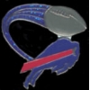 BUFFALO BILLS PIN FOOTBALL GLITTER TRAIL PIN