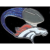 DENVER BRONCOS PIN FOOTBALL GLITTER TRAIL PIN