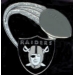 OAKLAND RAIDERS PIN FOOTBALL GLITTER TRAIL PIN