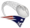 NEW ENGLAND PATRIOTS PIN FOOTBALL GLITTER TRAIL PIN