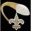 NEW ORLEANS SAINTS PIN FOOTBALL GLITTER TRAIL PIN