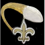 NEW ORLEANS SAINTS PIN FOOTBALL GLITTER TRAIL PIN